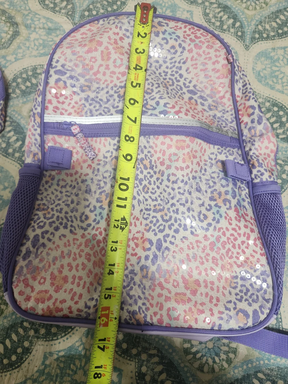 Wonder Nation Kids' Purple & Pink Leopard Backpack Set